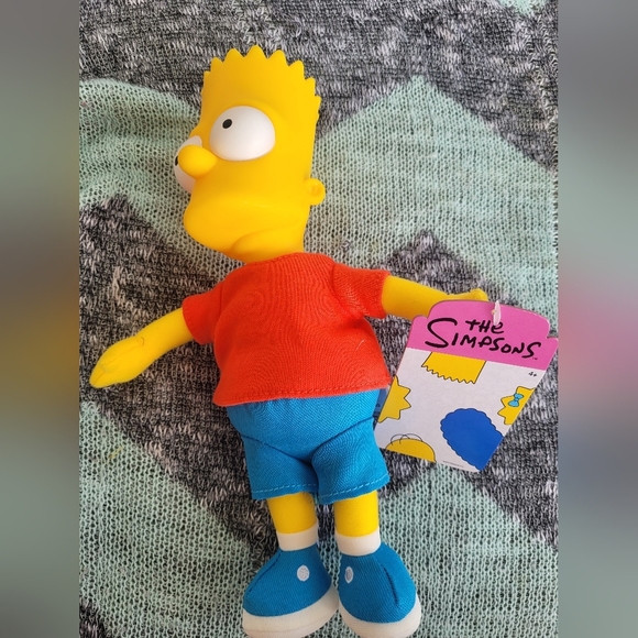 Bart Simpson Jakks Pacific The Simpsons Stuffed Animal Plush Toy Brand New - Picture 2 of 8